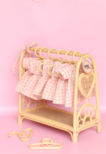 Load image into Gallery viewer, Heart strings open DOLLY WARDROBE (3 hangers included)