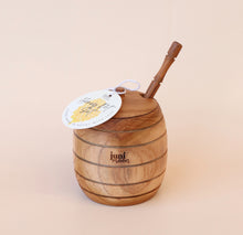 Load image into Gallery viewer, Wooden honey 🍯 pots with honey dipper