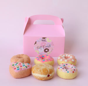 Pretty pinks Donut set - 6 pce