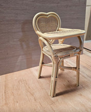 Load image into Gallery viewer, PRE-ORDER MARCH-APRIL 2025 Heart strings - Rattan doll high chair