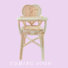 Load image into Gallery viewer, PRE-ORDER MARCH-APRIL 2025 Heart strings - Rattan doll high chair