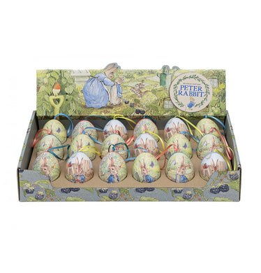 Peter Rabbit mini egg shaped tins