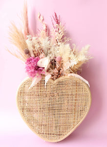 Be Mine’ Rattan Heart wall basket